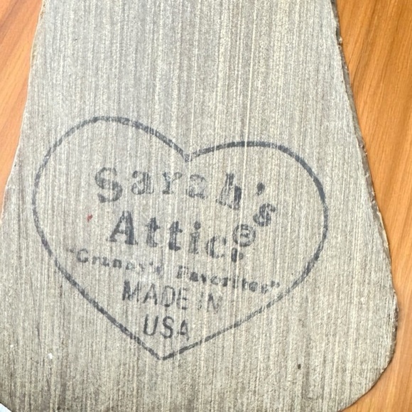 Sarah’s Attic Heart Plaque Figurine “From The Heart” Collectible Made in USA 4" - Picture 2 of 8